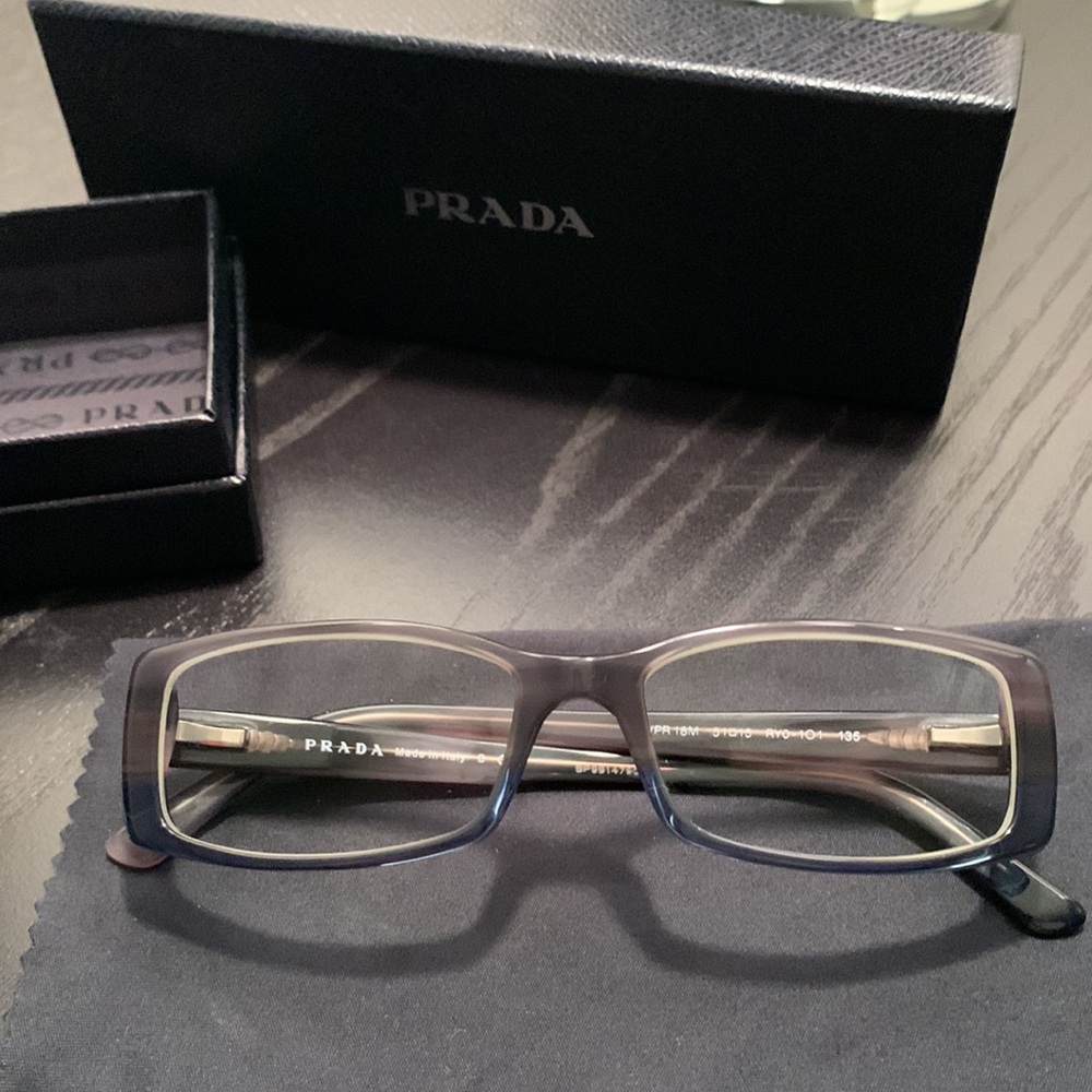 🩶🩵PRADA Blue and Grey Ombré Glasses